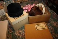 Assorted Vintage Hats & Hat Boxes