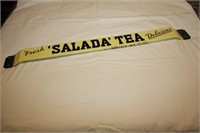 SALADA Tea Porcelain Door Push Plate 32"
