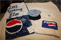 Pepsi Beach Towel, Cap & L T Shirt