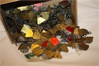 Box of Brass Dog Tags 1970`S