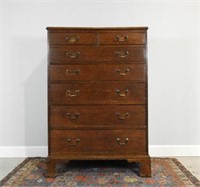 Georgian tall chest of drawers