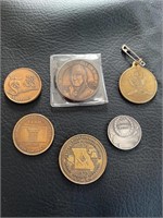 Vintage Masonic Medals Coins