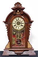 WATERBURY WALNUT MANTLE CLOCK