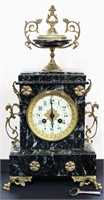 19TH CENTURY FRENCH MARBLE MANTLE CLOCK