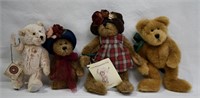 4 pcs Assorted Teddy Bear Lot    (2 With Tags)
