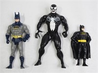 3 pcs Batman & Venom Action Figures