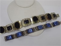 Pair of Mexican Silver Bracelets
