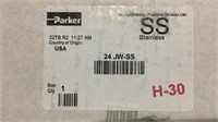 (31) Parker Boxes Of Stainless Steel Pipe Fittings
