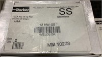 (31) Parker Boxes Of Stainless Steel Pipe Fittings