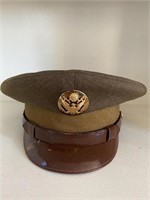 Vintage Wool Military Officers Hat