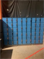 3 Sections of Small Lockers