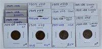 1909 VDB LINCOLN CENT COLLECTION