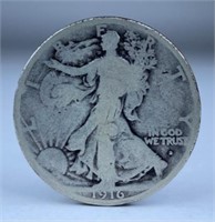 1916-D WALKING LIBERTY HALF DOLLAR