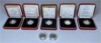 COLLECTION OF U.K. ONE POUND SILVER COINS