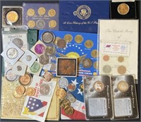 COLLECTION OF MEDALS AND TOKENS