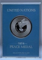 UNITED NATIONS 1974 PEACE MEDAL