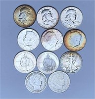 COLLECTION OF U.S. 90% SILVER HALF DOLLARS