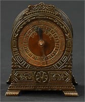 CLOCK WITH MOVEABLE HANDS STILL BANK