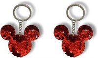 $2 Mouse Head Sequin Keychain: Various Colors