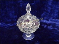 Covered Crystal Candy Dish