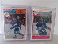 2 MICHAEL GOULET 1983 OPC CARDS