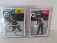 MARK AND MARTY HOWE BROTHERS 1983 OPC CARDS