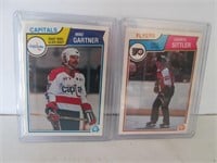 DARYL SITTLER & MIKE GARTNER 1983 OPC CARDS