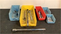 Assorted Socket Wrenches and Extensions