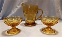 Gold Pitcher/Dessert Cups