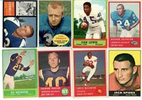 38 Football 1960's Cards Topps