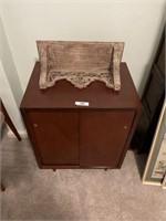 Bookshelf & Vintage Record Cabinet