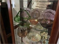 Shelf of Miscellaneous Glassware