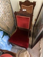 Two Victorian Half Arm Chairs