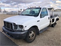 20001 FORD F-350 XL TOW TRUCK, WHITE DUALLY, SUPER