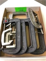 VARIETY OF (9) "C" CLAMPS