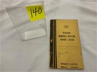 Farm Hand Book 1948- 1949