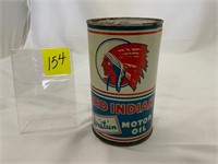 Red Indian Aviation Motor oil qt.