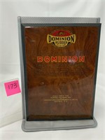Dominion Rubber System tin calendar front