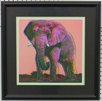 Elephant Giclee Plate Signed by Andy Warhol