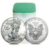 2008 US Mint Tube American Eagle Silver Dollar