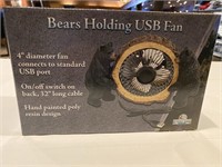 (10) Bears Holding USB Fan