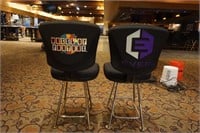 (2) Embroidered Slot Chairs
