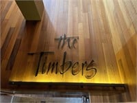 "The Timbers" Cut Out Sign & Light Bar