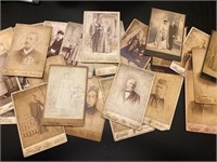 Lot of Antique Cabinet Card Photos