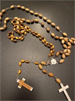 Olive Wood Jerusalem Rosaries