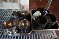 Approx. (30) Stainless Steel Ice Cream Bowls