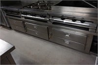 Stainless Steel (6) Drawer Shelving Unit