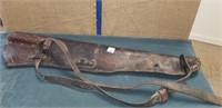 EARLY LEATHER RIFLE SCABBARD