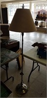 IRON FLOOR LAMP W/ UNUSUAL BASE
