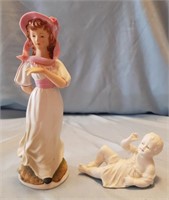 Lady & Baby Figurines